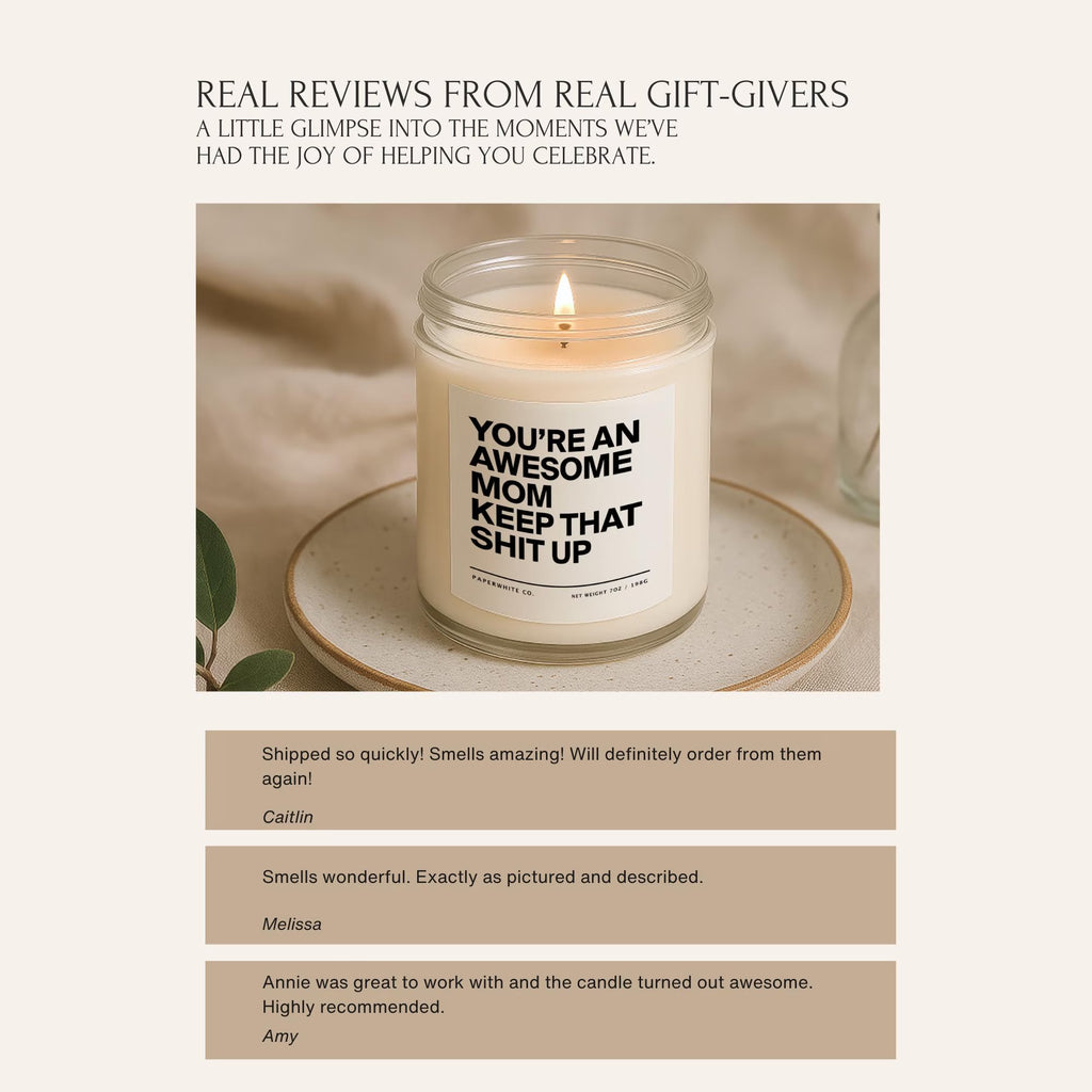Funny Candle Gift for Mom, Awesome Mom Gift from Daughter, Anniversary Candle Mother'S Day Gift G32
