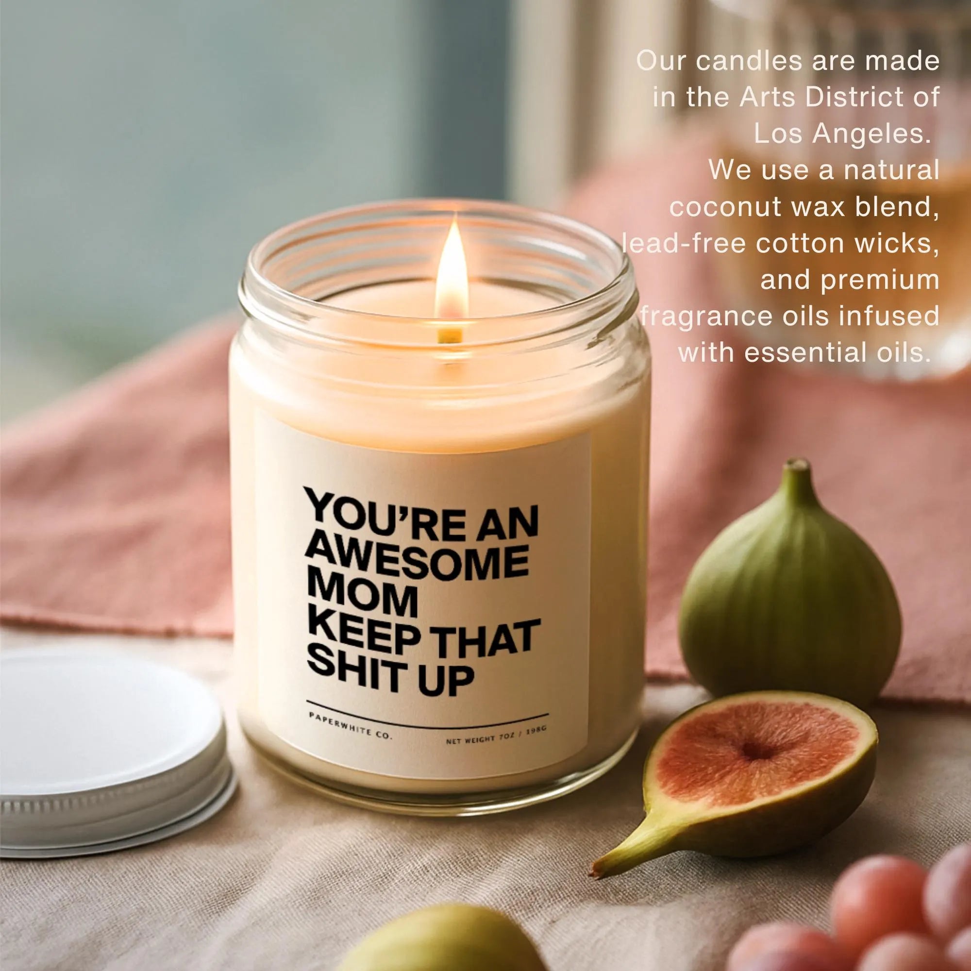 Funny Candle Gift for Mom, Awesome Mom Gift from Daughter, Anniversary Candle Mother'S Day Gift G32